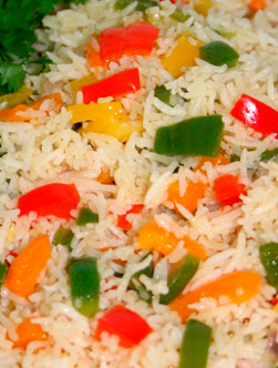 recette de Rice with Vegetable Medley
