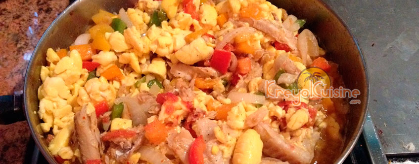 Recette de Ackée et poisson salé Recette de Ackée et poisson salé